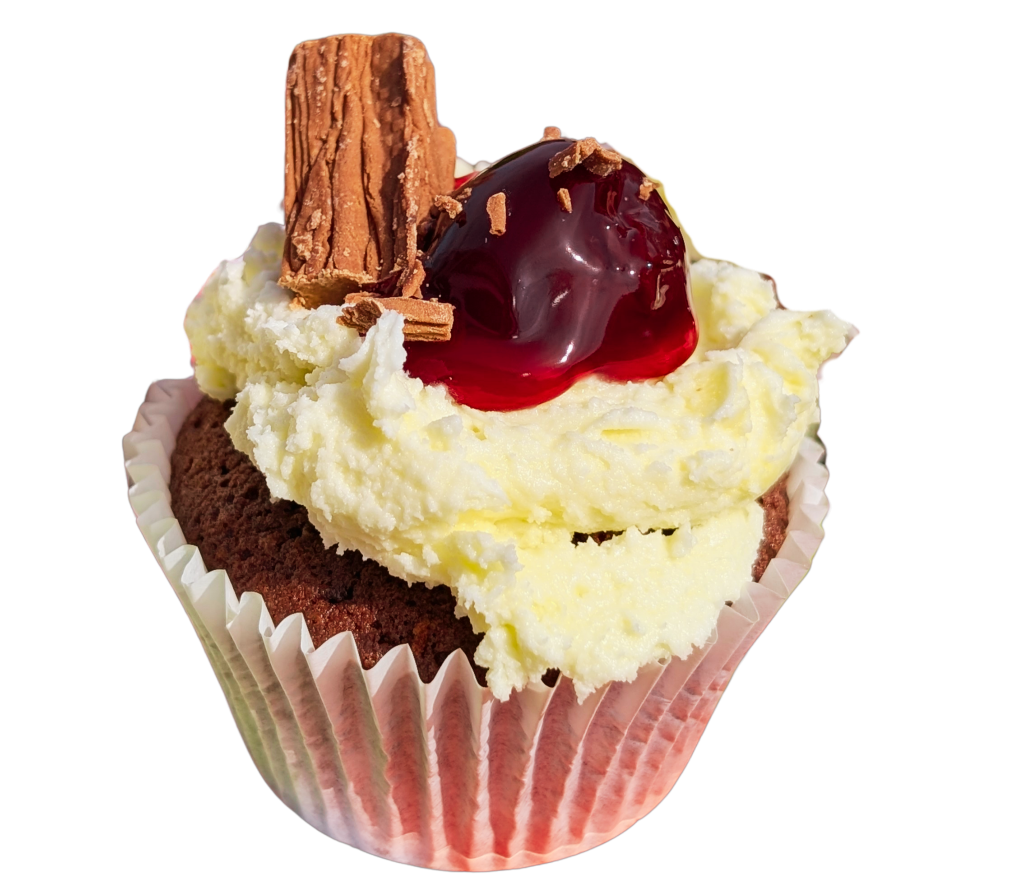 cherry cake with flake